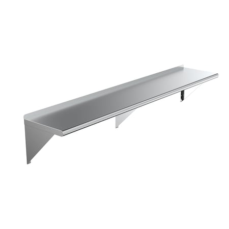 Amgood 16 in. x 72 in. Stainless Steel Wall Shelf AMG WS-1672
